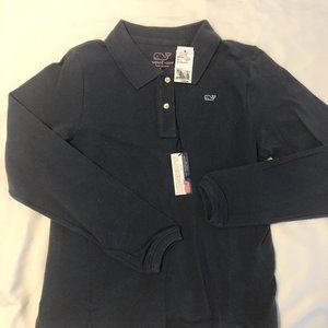Vineyard Vines Long Sleeve Pique Polo size Large (16-18)  NWT